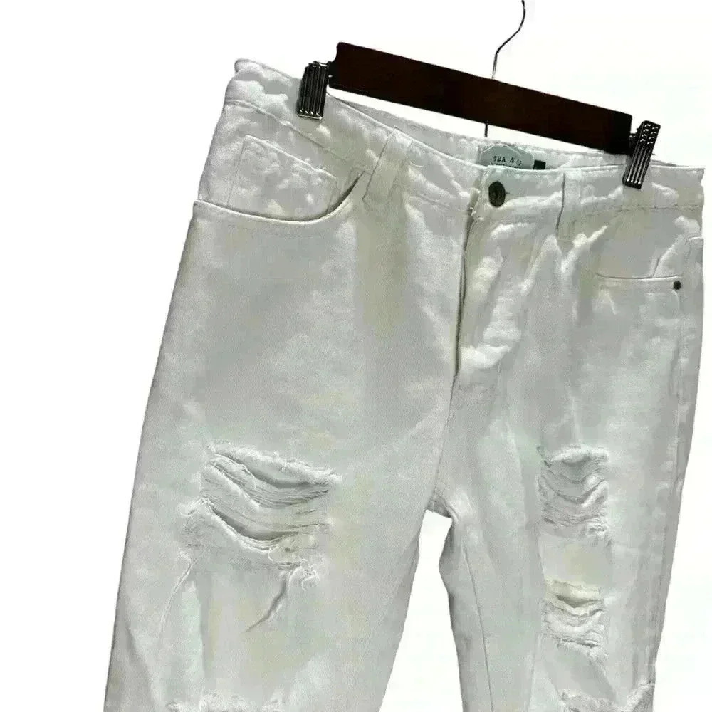 Tea and Cup distressed white jeans size 3 - Picture 3 of 15